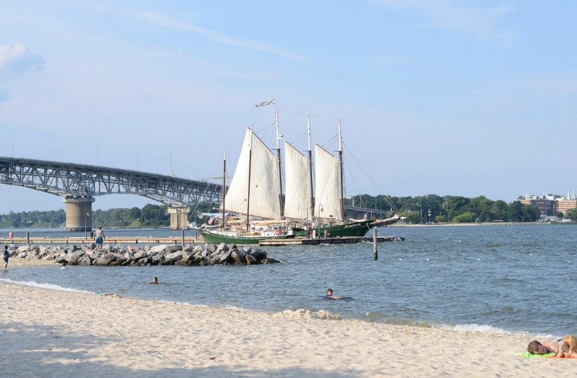 Yorktown Beach, Virginia, USA